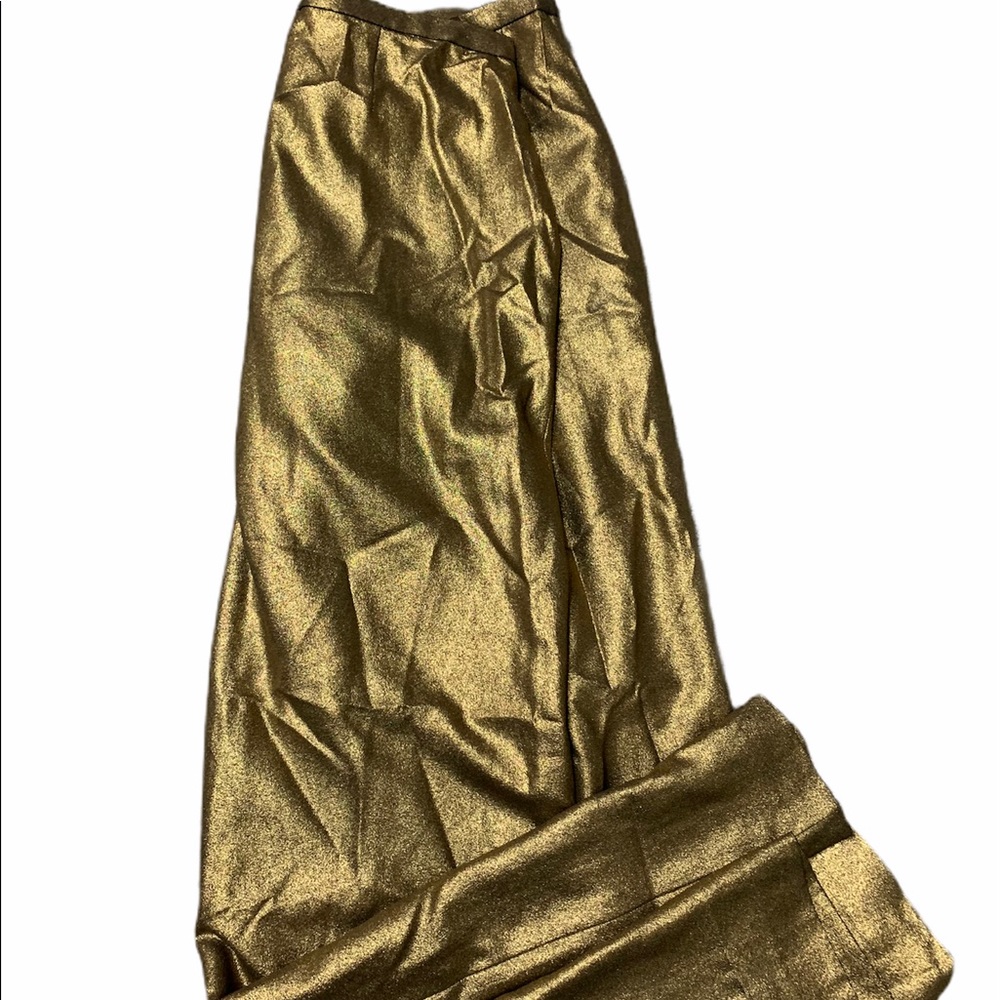 Gold wide legs